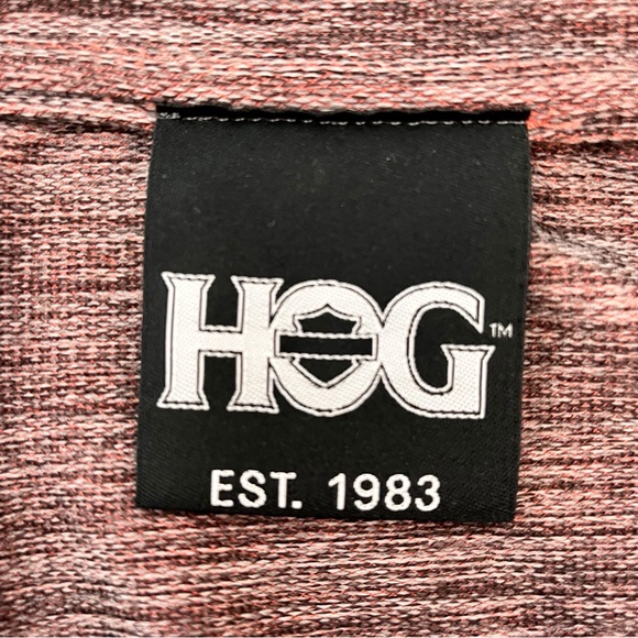 HOG Harley Owners Group 1/4 Zip Pullover Orange Size Large - Picture 6 of 8
